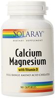 Solaray Cal-Mag with Vitamin D Capsules, 90 Count