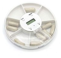 Sectional Vitamin or Pill Organizer with Alarm Clock Reminder
