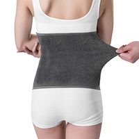 Winter Cashmere Waist Warmer Belt Soft Knit Thicken Thermal Plush Stomach Warmer Band Waist Supports Protector Belt for Women Men (Gray L)