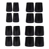 8 Pairs Anti-Slip High Heel Protectors Covers Caps Shoes Repair Accessories Black