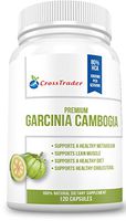 CrossTrader Garcinia Cambogia Extract 80% HCA Natural Dietary Supplement Capsules, 1000mg, 120 Capsules