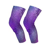 SLHFPX Knee Sleeve Colorful Psychedelic Mandala Full Leg Brace Compression Long Sleeves Pads Socks for Meniscus Tear, Arthritis, Running, Workout, Basketball, Sports, Men and Women 1 Pair