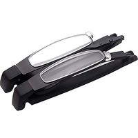 Men Women Thin Compact Lightweight Full Frame Pocket Reading Glasses Eyewear Portable Folding Eyeglasses Readers for Computer Book Menu Magazine Travel w/Leatherette Pouch (2.00 Strength)