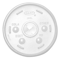 Translucent, Straw Slotted Lid - 1000 Per Case.