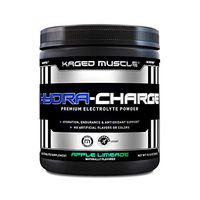 Electrolytes, Kaged Muscle Hydra-Charge Premium Electrolyte Powder, Hydration Electrolyte Powder, Pre Workout, Post Workout, Intra Workout, Apple Limeade, 60 Servings