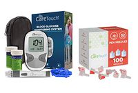 Care Touch Diabetes Testing Kit Bundle with Care Touch Pen Needles, 32 Gauge, 5/32 inches, 4mm (Pack of 100)