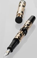 Conklin Deco Crest Mark Twain Limited Edition Rose Gold Vermeil Fountain Pen-Medium