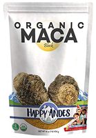 Happy Andes Organic Black Maca Powder 1 lb - Vegan Powder Peruvian Plant Root with Protein for Energy & Fitness - All-Natural, USDA-Certified, No Gluten - Health Enhancement Supplement for Men & Women