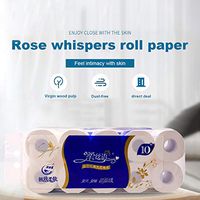 Oyedens 10 Rolls Hollow Coil Paper Toilet Towels Bulk Log Pulp Restaurant Hotel Household Paper in Stock Bounty Goods (White)