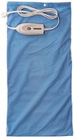 XL Heat Pad Blanket- Electric Moist/Dry Heating Mat with 9 Foot AC Power Cable & 4 Remote Controlled Temperature Settings, Washable Cover by Bluestone