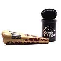 Raw King Size Cones Pre Rolled Classics (3) Packs + KC Pop Top Stash Jar