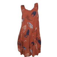 Women's Loose Fit Tank Tops Good Vibes Rainbow Casual Summer Loose Sleeveless(Red,US 10)