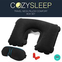 Sleeping Mask Gift Set - 2018 New Design - Eye Mask - Travel Pillow - Ear Plugs - Men - Women - Kids - Cozy Sleep Light Blocking Sleep Mask - by Abbi Inc