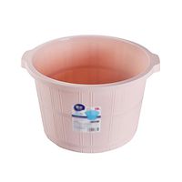 AI® Foot Tub Large Plastic with Dot Massage Household Foot Bath Barrel Simple and Convenient Foot Tub Bathroom Footbath 30 * 41 * 24cm (Color : Pink)