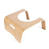 HIZLJJ Toilet Stool,Wood Squatting Toilet Stool Bathroom Step Stool Household Anti-Skid Heightened Thickened Child Toilet Stool for Adult Pregnant Elder Toddler Children
