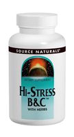 Source Naturals Hi-Stress B&C With Herbs - Supports A Healthy Mental Balance - 60 Tablets