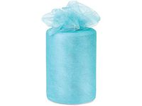 Pack Of 1, Solid Aqua Breeze Glimmer Tulle Ribbon 6" X 100 Yards For Special Occasions Such As Christmas & Weddings