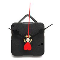 Funnytoday365 Quartz Clock Movement Mechanism Black Red Hearts Hands Diy Repair Parts Kit Christmas Gift
