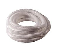 Cableorganizer.com, Convoluted Split Wire Loom, Material: Plastic, Dimensions: .25" Diameter x 15 Feet Long, Color: White, QTY: 1 Bag (" dia. X 15')