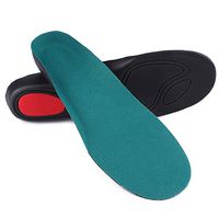 uxcell Orthotic Insoles for Women Men Arch Support Full Length Insert for Flat Feet W15/M13 Turquoise
