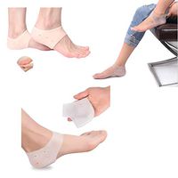 Heel Pads Set,Foot Support, Foot Pain Relief (Brown/White 01, 01)