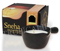 1 Pc of Golden Sexy Skin, Best 100% Natural Hot Massage Oil Candle Aromatherapy Sweet Floral Scent, 50g.