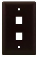 Legrand - On-Q WP3402BR 1Gang, 2Port Wall Plate, Brown