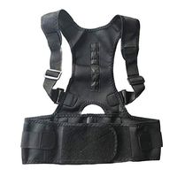 QISTAR-FITNESS Adjustable Magnetic Posture Corrector Corset Back Brace Back Belt Lumbar Support Straight Corrector S-XXL TK-ing Male Female Back Supports (Color : L)