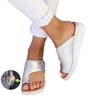 DATOO 2019 BestWalk Bunion Sandals Orthopedic Premium Toe Corrector Sandals (Sliver,38)