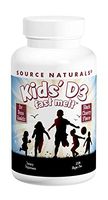 SOURCE NATURALS Kids' D-3 400 IU Fast Melt, 200 Count