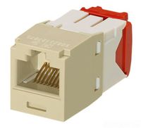 Panduit CJ5E88TGEI Category-5E 8-Wire TG-Style Jack Module, Electric Ivory