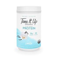 Tone It Up Organic Vegan Vanilla Protein Powder for Women | 100% Pea Protein Sugar Free Gluten Free | 15g of Protein | Supports Weight Loss and Lean Muscle | Kosher Non GMO | 1.54lbs