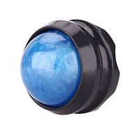Easyinsmile Manual Massage Ball Roller Stress Pain Relief Massager Therapy Relax Tool for Sore Muscle, Joint Pain, Full Body, Essential Oils or Lotion Relax (Blue + Black)