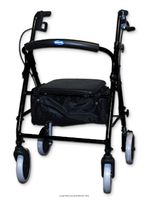 Invacare Soft Seat Aluminum Rollator with Round Back, Alum Rltr sft Seat Crv Back, (1 EACH, 1 EACH)