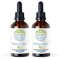 Watercress A120 (2pcs) Alcohol Herbal Extract Tincture, Super-Concentrated Organic Watercress (Nasturtium Officinale) Dried Herb (2x4 fl oz)