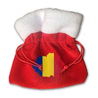 Flag Map of Greater Romania Reusable Bags for Holiday Wrapping