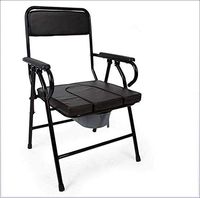 PLLP Medical Rehab Chair, Wheelchair,Commode Chair Seat Toilet with Padded Seat Chair Commode Medical Aid Elderly Handicap,Bath Shower Toilet Seat Multifunctional Commode