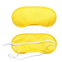 Shensee 1PC New Pure Silk Sleep Eye Mask Padded Shade Cover Travel Relax Aid (A)