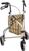 Winnie Lite Supreme 3 Wheel Rollator Walker - The Winnie Lite Supreme/Go-Lite Three Wheel Rollator By Drive Medical Comes In An Attractive Tan Finish. The Lightweight, Solid 7.5" Tires Are Ideal For