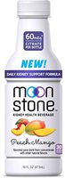 Moonstone Kidney Health & Hydration Beverage 16oz | Peach Mango | 60mEq of Citrate | Patented Formula (12 Count)