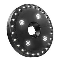 RollingBronze LED Parasol Umbrella Light for Patio Grass Veranda Terrace Festive Party Camping