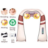 FSM88 Shiatsu Back and Neck Massager with Heat, Deep Kneading Massage with Charging Back Neck and Shoulder Massager for Foot and Legs/Shoulder,B
