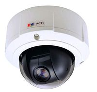 ACTI CORPORATION | B97A 3MP Outdoor Mini PTZ Dome Camera, RJ45 Connection, 4.9-49mm Varifocal Lens