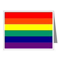 Note Card Gay Pride Rainbow Flag HD