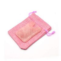 U Shape Jade Facial Guasha Board,Rose Quartz Guasha Tool,Jade Guasha Board,Scraping Massage Tool,High Quality Hand Made Jade Guasha Board, SPA Acupuncture Therapy Tool