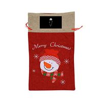 VAbBUQBWUQ Modern Fashion Element Santa Clause Drawstring Candy Goody Toy Gift Stocking Bag Holiday Wrapping Party Favors Presents Decorations
