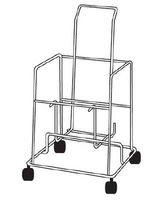 Covidien 31140109 Sharps Cart Sharps-a-gator™ Stainless Steel 16 X 20 X 30 Inch Silver Cart, Sharps Container 4cstr 4882