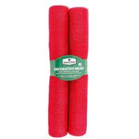 Member's Mark Decorative Mesh Ribbon, 2-Pack - Red