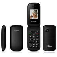 Peedeu Unlocked Senior Flip Phone,1.77-inch Screen 2G T-Mobile Basic Cell Phone with Large Button Large Speaker,Dual Card Dual Standby,Easy to Use Cell Phone for Elderly