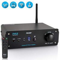 100W Bluetooth Audio Stereo Amplifier - 110/240V, 2 Ch.Pro Audio Desktop Amp w/Direct-to-Computer Connection via USB Port & Hi-Fi System/TWS Function, w/Rotary Volume Contro l- Pyle PDA46BT
